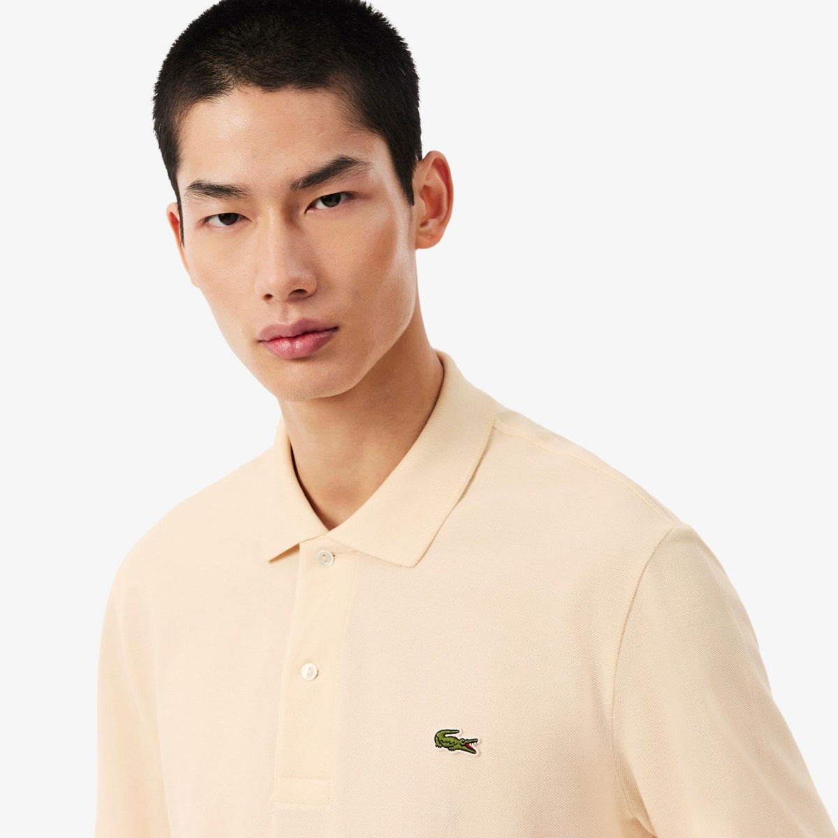 Lacoste Classic Fit Longsleeve Polo Beige