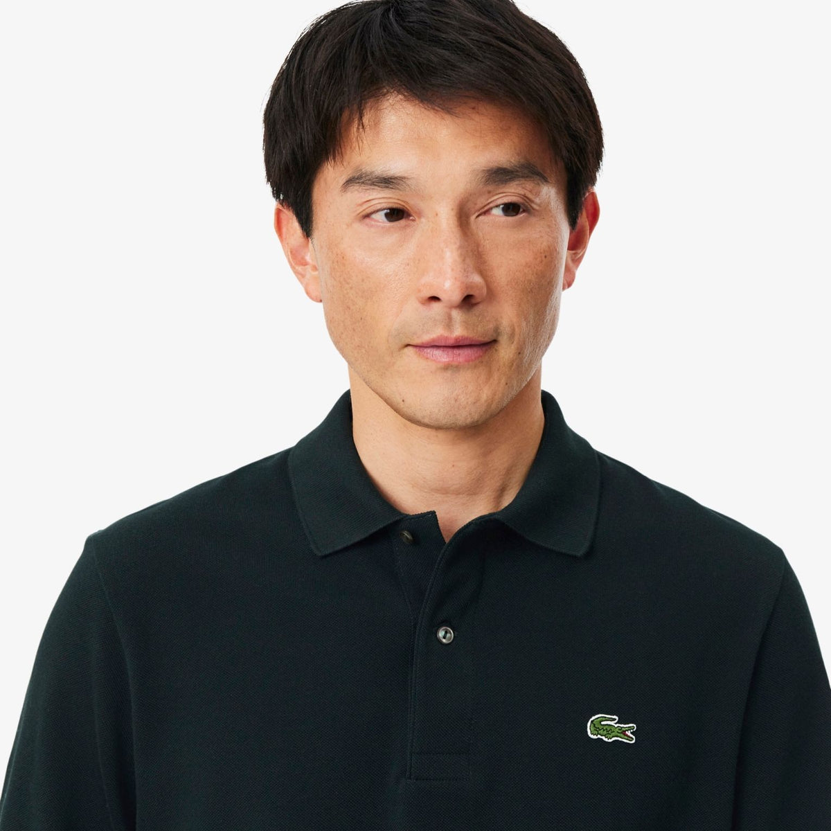 Lacoste Classic Fit Longsleeve Polo Donker Groen