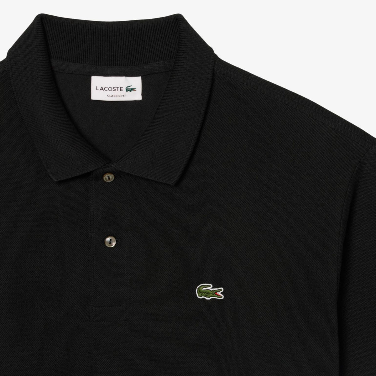 Lacoste Classic Fit Longsleeve Polo Zwart