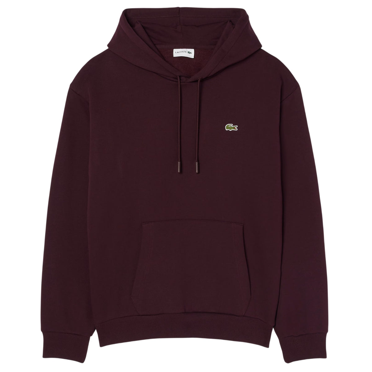 Lacoste Fleece Hoodie Bordeaux
