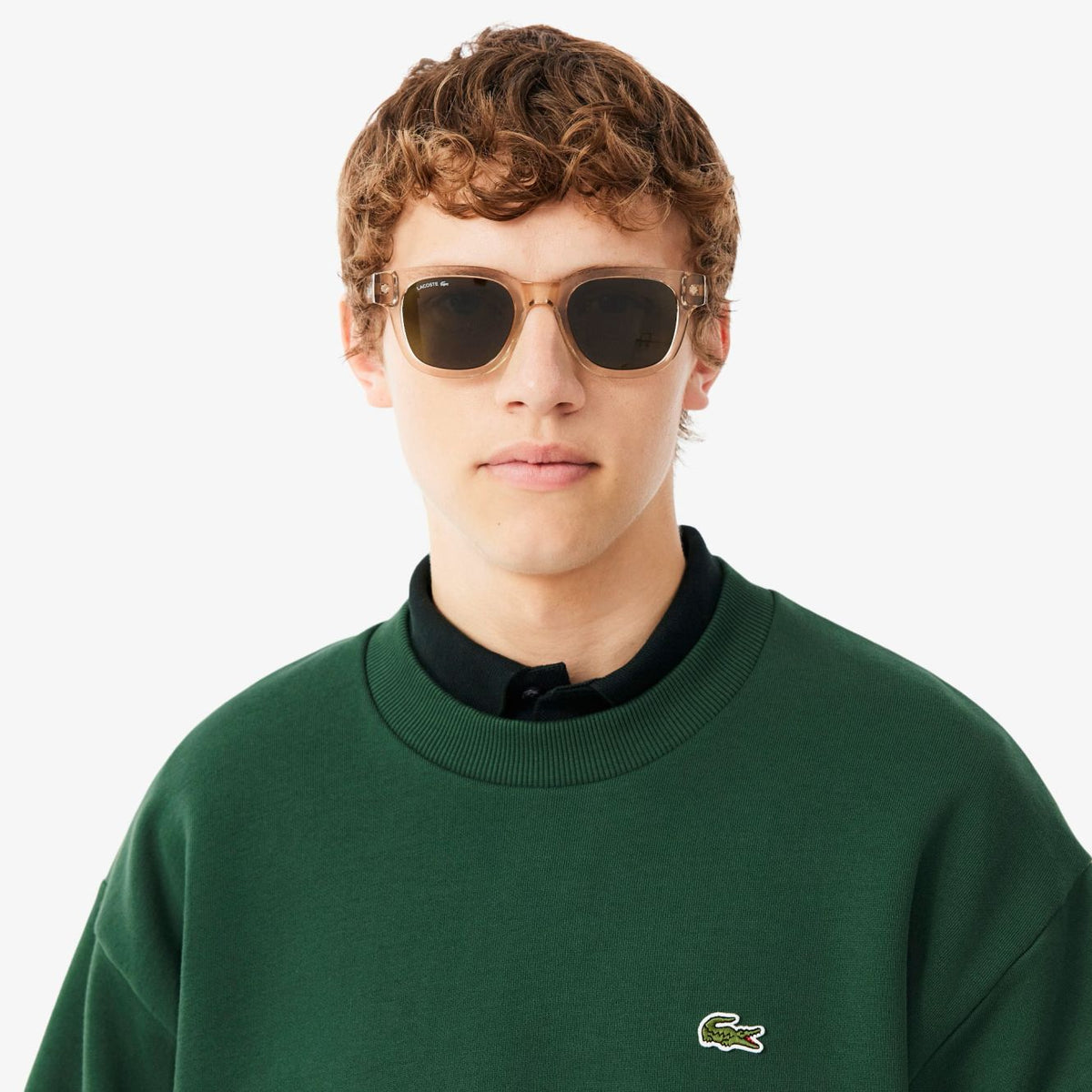 Lacoste Fleece Sweater Groen