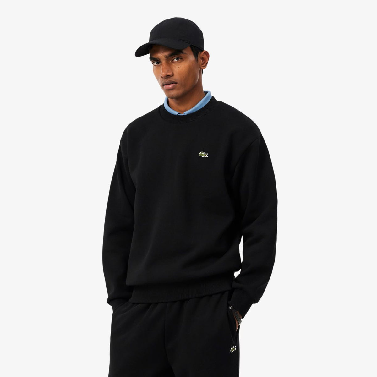 Lacoste Fleece Sweater Zwart