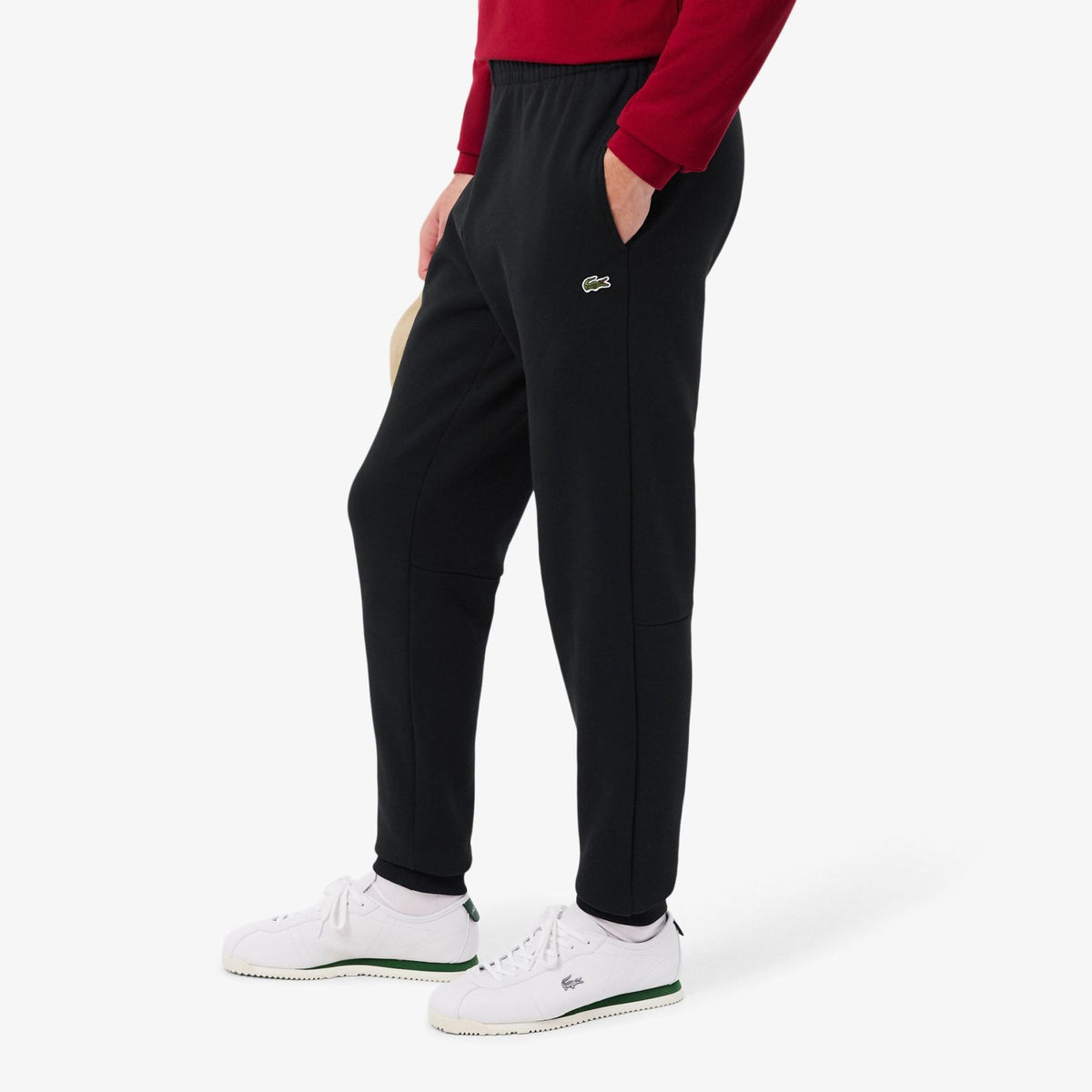 Lacoste Fleece Trainingsbroek Zwart