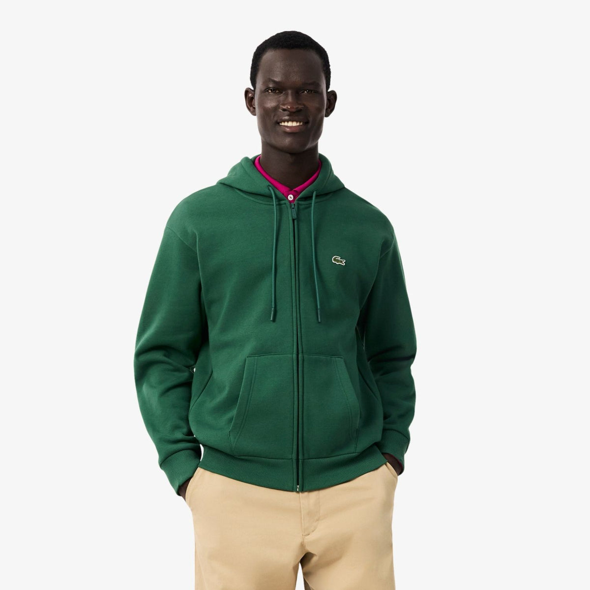 Lacoste Fleece Vest Groen