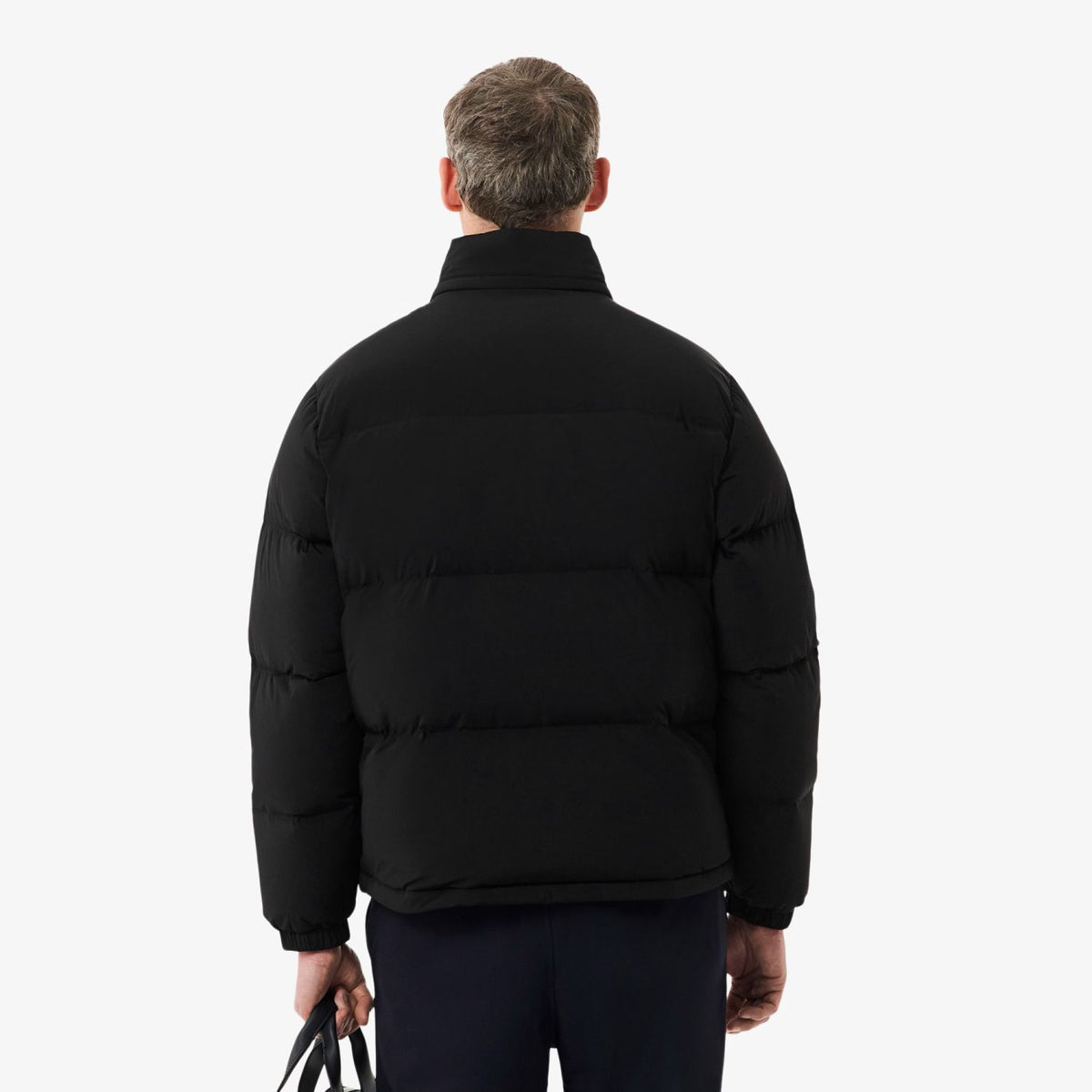 Lacoste Hooded Down Puffer Zwart