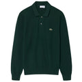 Lacoste Knitted Longsleeve Polo Donker Groen