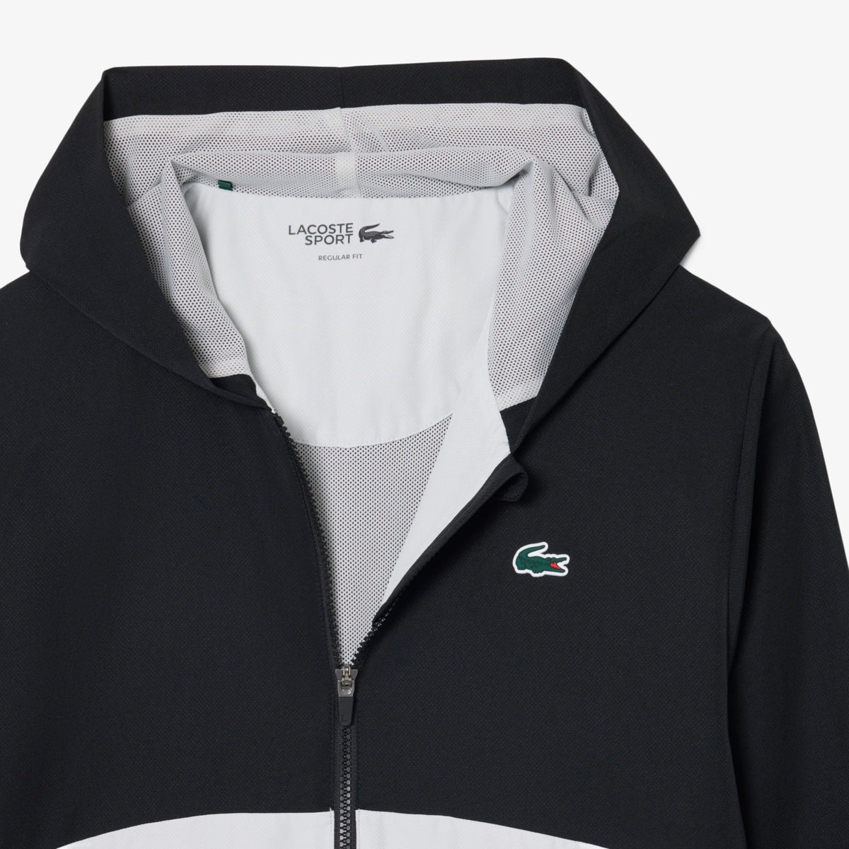 Lacoste Printed Colour-Block Trainingspak Zwart/Grijs