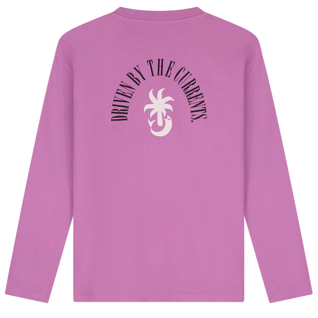 Law of the Sea Shore Artwork Longsleeve T-shirt Paars