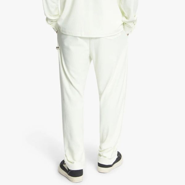 Croyez Plisse Straight Leg Broek Off White