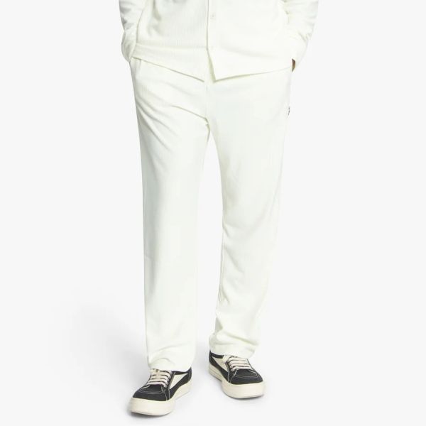 Croyez Plisse Straight Leg Broek Off White