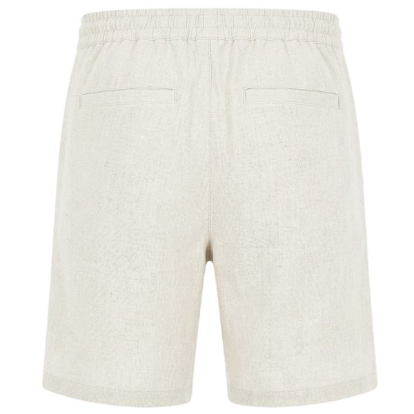 Malelions Premium Linen Korte Broek Off White