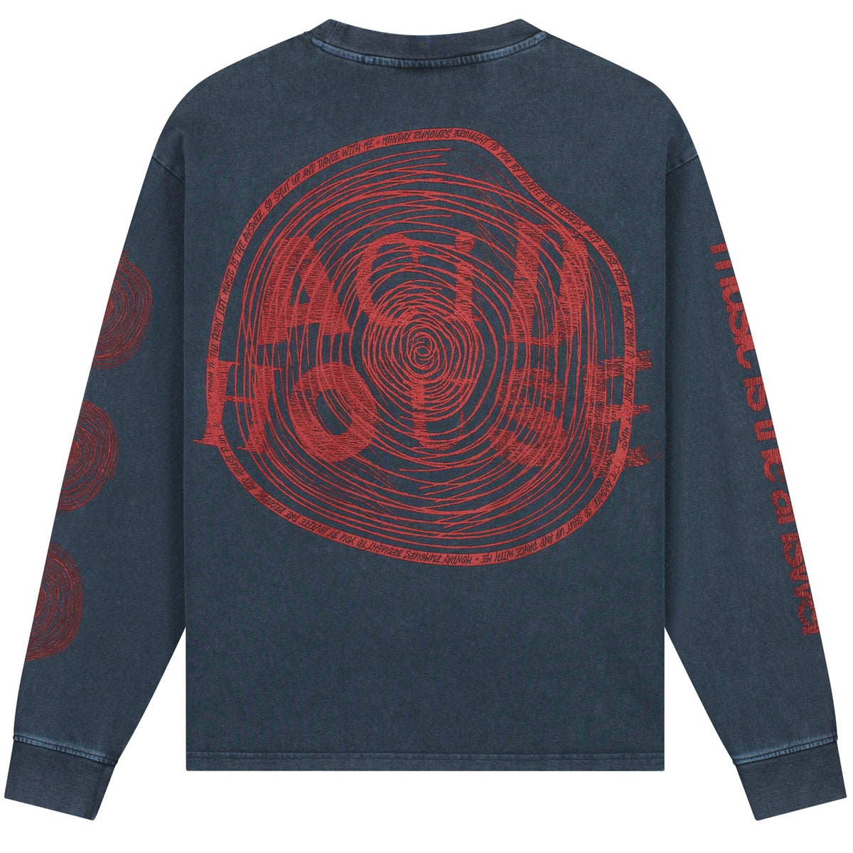 Lovelee Dae Chuck Acid House Longsleeve T-shirt Donker Blauw