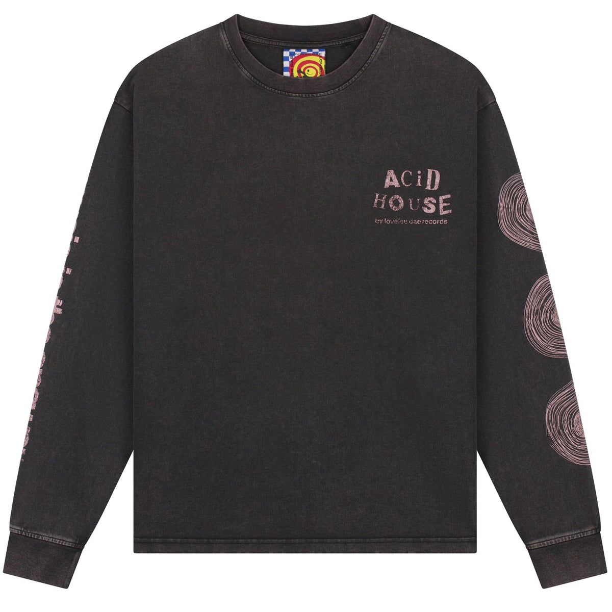 Lovelee Dae Chuck Acid House Longsleeve T-shirt Zwart