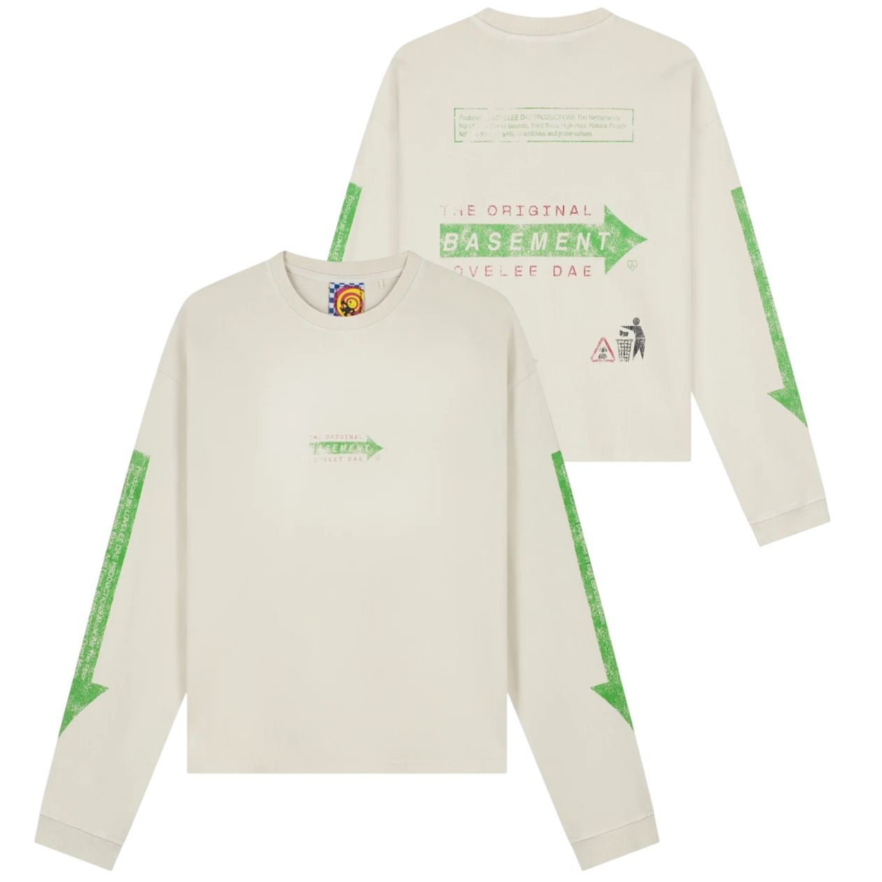 Lovelee Dae Frankie Basement Longsleeve T-shirt Off White