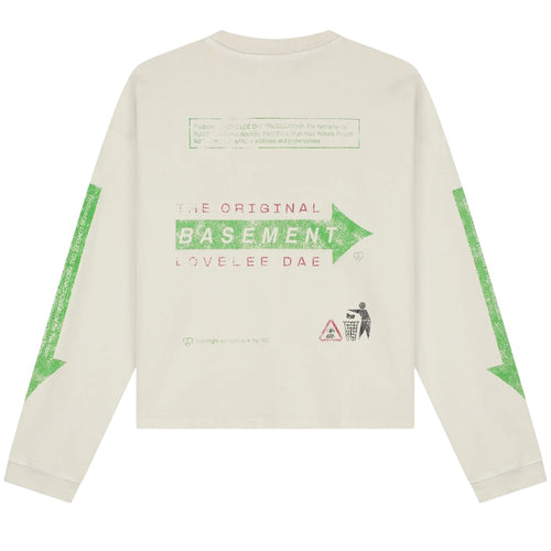 Lovelee Dae Frankie Basement Longsleeve T-shirt Off White