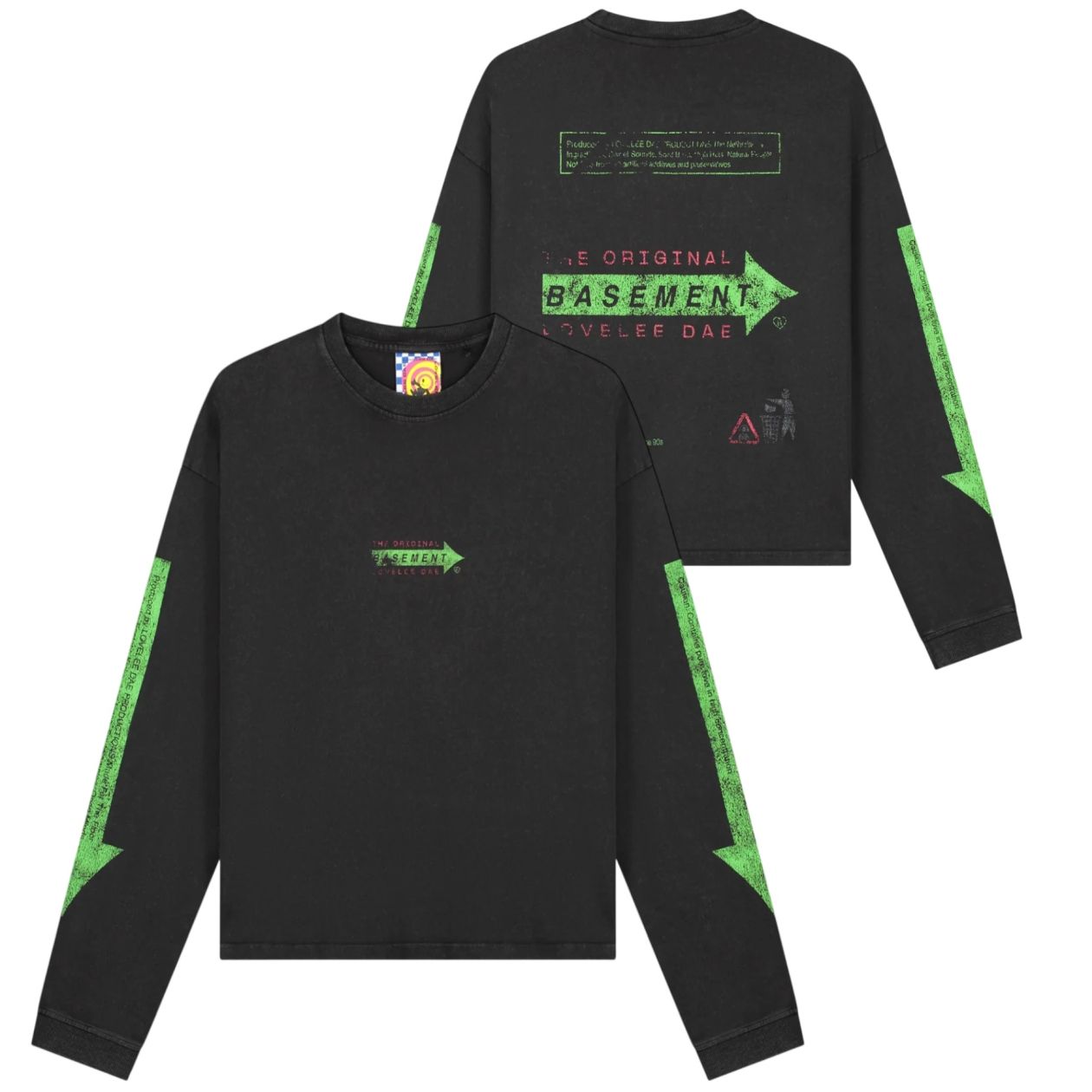 Lovelee Dae Frankie Basement Longsleeve T-shirt Zwart