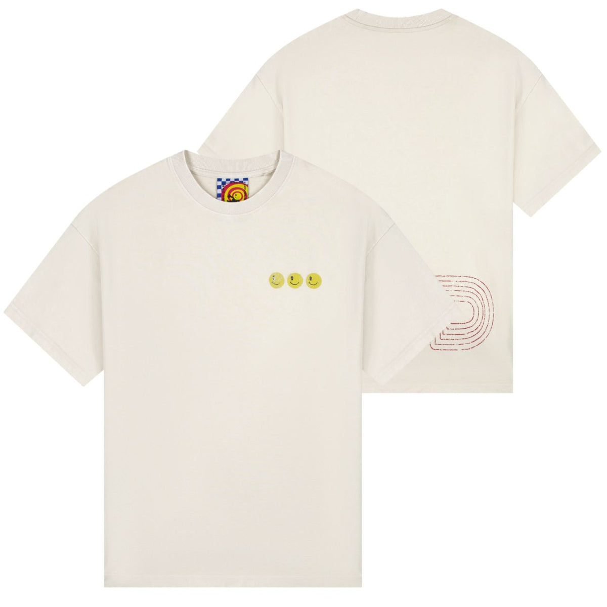 Lovelee Dae Frankie LLD Smile T-shirt Off White