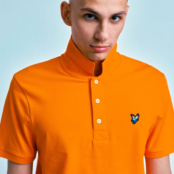Lyle & Scott Flag Eagle Polo Oranje