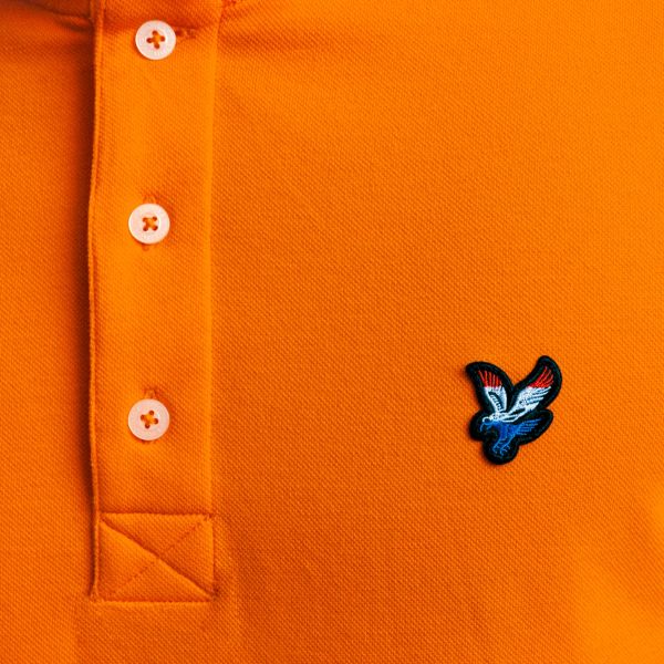 Lyle & Scott Flag Eagle Polo Oranje