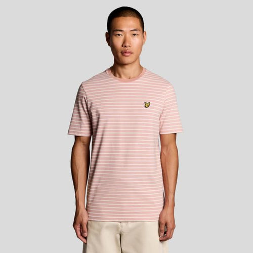 Lyle & Scott Breton T-shirt Roze/Wit
