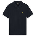 Lyle & Scott Cotton Knitted Polo Navy