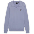Lyle & Scott Cotton Longsleeve Polo Paars