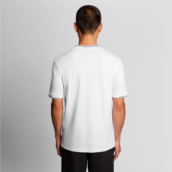 Lyle & Scott Fine Tipped T-shirt Wit