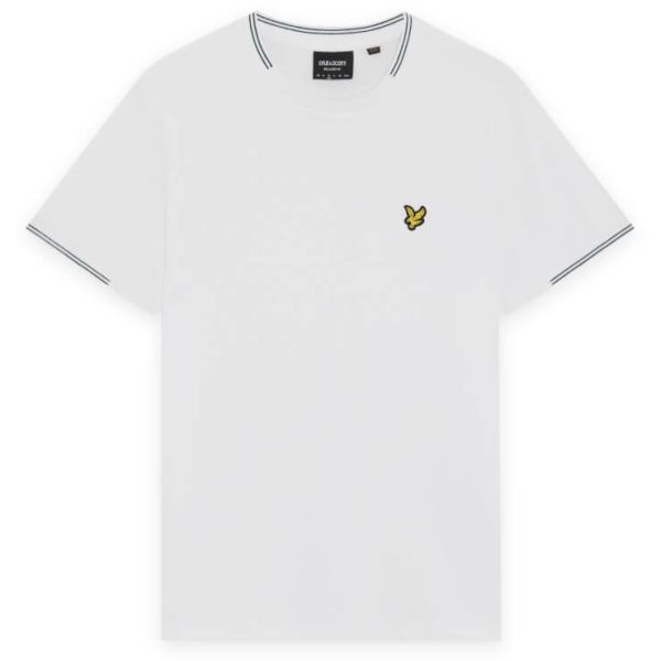 Lyle & Scott Fine Tipped T-shirt Wit