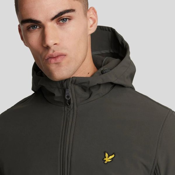 Lyle & Scott Fleece Back Softshell Jack Antraciet