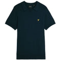 Lyle & Scott Herringbone Knitted Polo Navy