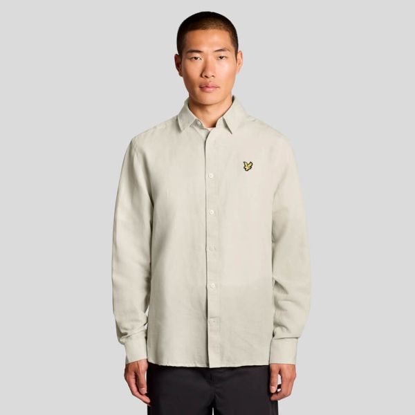 Lyle & Scott Linen Blend Overhemd Beige