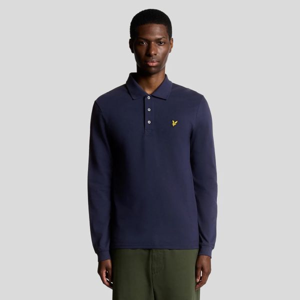 Lyle & Scott Longsleeve Polo Navy