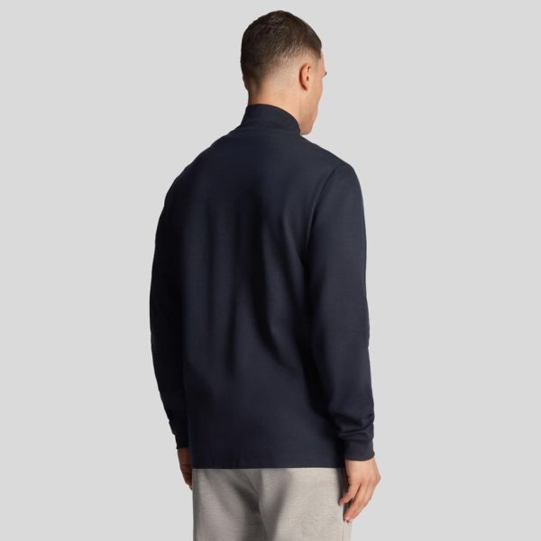 Lyle &amp; Scott Loopback Quarter Zip Sweater Navy