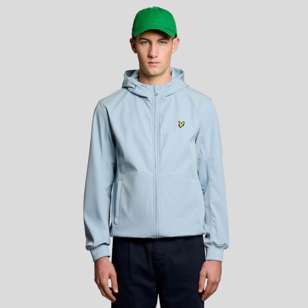 Lyle & Scott Mesh Back Softshell Jack Licht Blauw