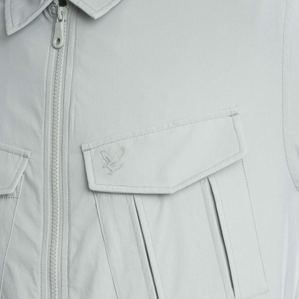 Lyle & Scott Nylon Pocket Overshirt Grijs