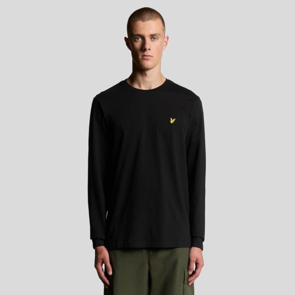 Lyle & Scott Plain Longsleeve T-shirt Zwart
