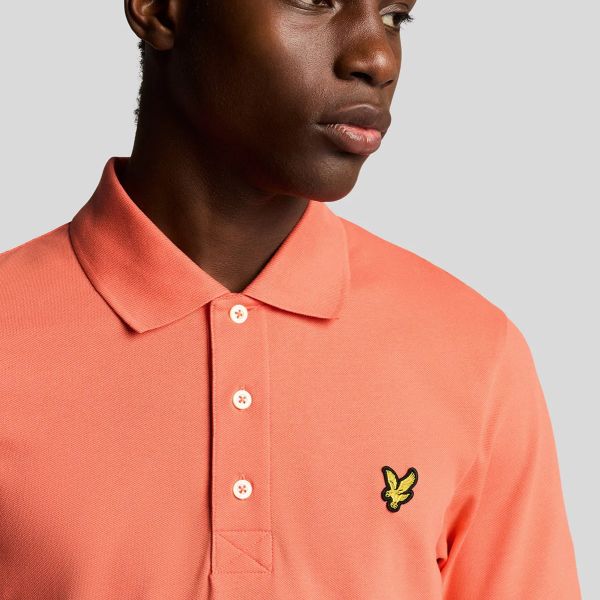 Lyle & Scott Plain Polo Peach