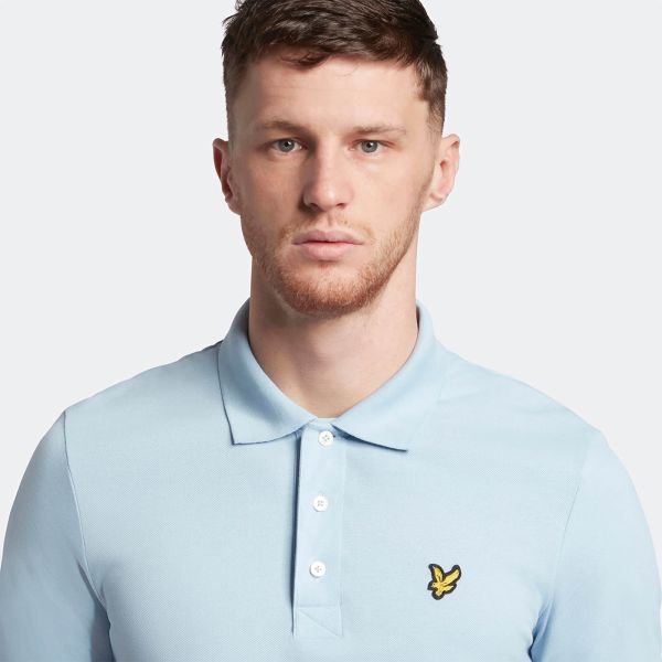 Lyle & Scott Plain Polo Licht Blauw