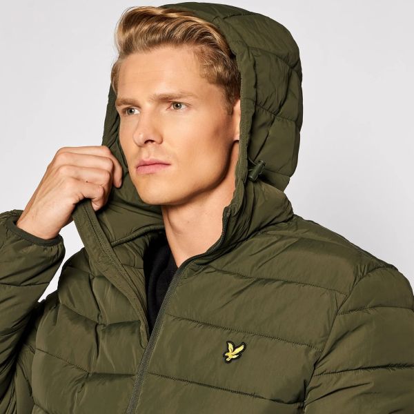 Lyle & Scott Puffer Donker Groen