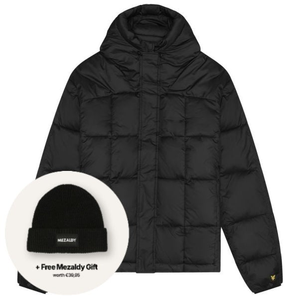 Lyle & Scott Quilted Panelled Jas Zwart