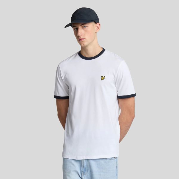 Lyle & Scott Ringer T-shirt Wit