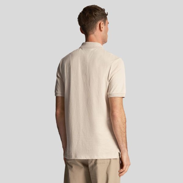 Lyle & Scott Slub Polo Beige