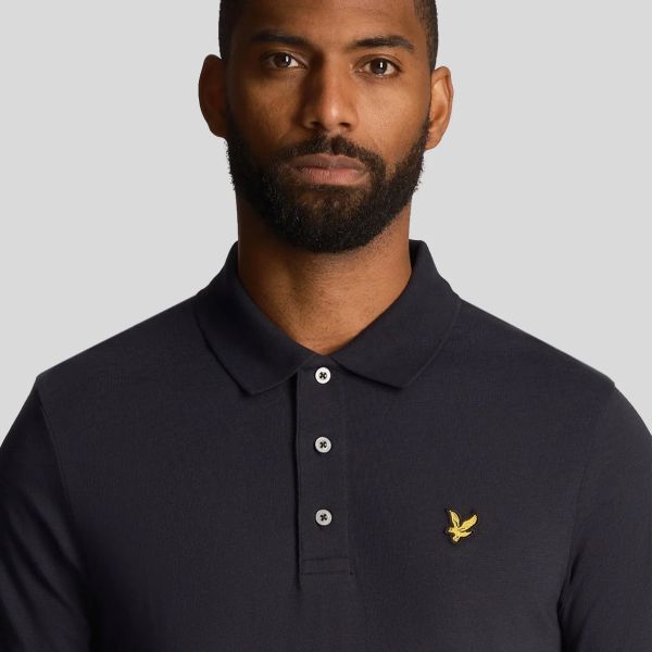 Lyle & Scott Slub Polo Navy