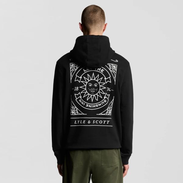 Lyle & Scott Sunshine Inn Graphic Hoodie Zwart
