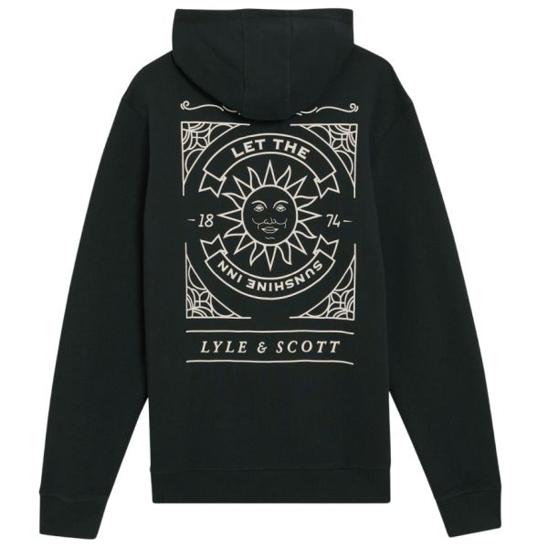 Lyle & Scott Sunshine Inn Graphic Hoodie Zwart