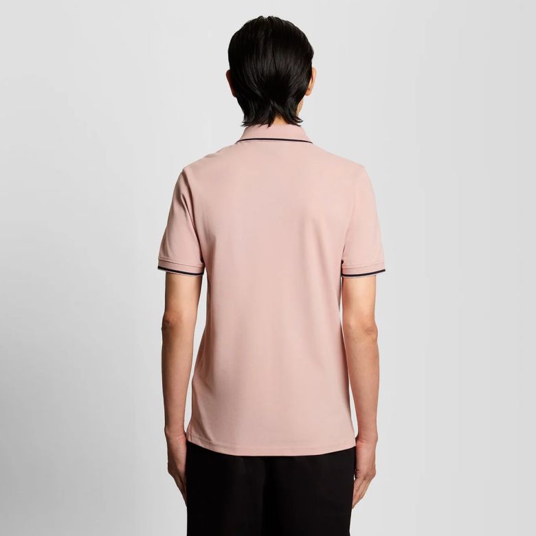 Lyle & Scott Tipped Polo Peach