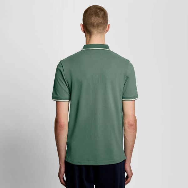 Lyle & Scott Tipped Polo Donker Groen