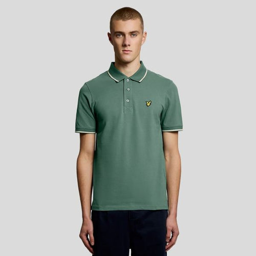Lyle & Scott Tipped Polo Donker Groen