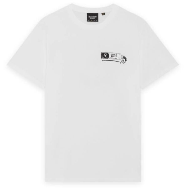Lyle & Scott Toothpaste Graphic T-shirt Wit
