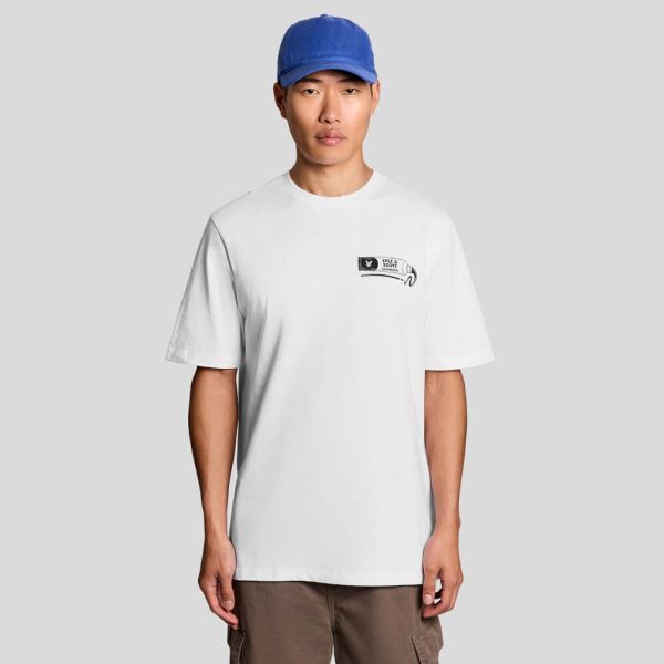 Lyle & Scott Toothpaste Graphic T-shirt Wit